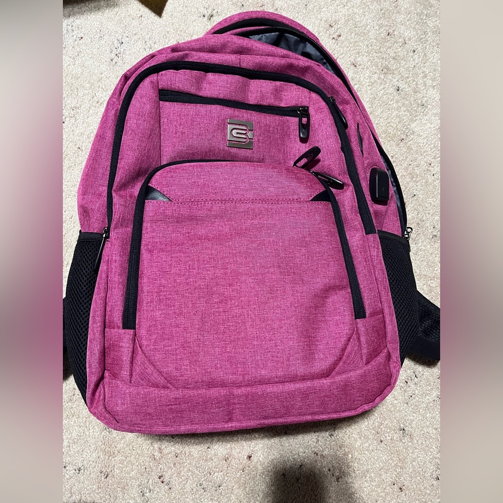 Pink book bag